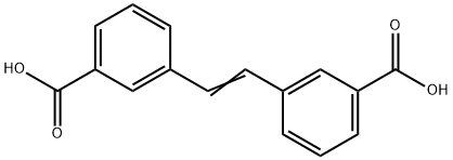 Benzoic acid, 3,3'-(1,2-ethenediyl)bis- Structure