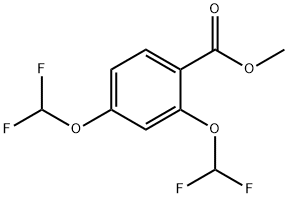 Benzoic acid, 2,4-bis(difluoromethoxy)-, methyl ester 구조식 이미지