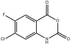2H-3,1-Benzoxazine-2,4(1H)-dione, 7-chloro-6-fluoro- Structure