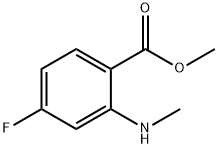 4-Fluoro-2-methylamino-benzoic acid methyl ester Structure