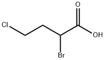 Butanoic acid, 2-bromo-4-chloro- Structure