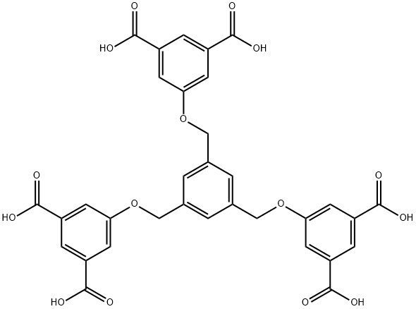 1,3,5-tris-[3,5-(dicarboxy)phenoxymethyl]benzene Structure