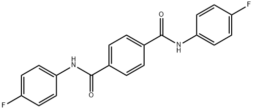 1-N,4-N-bis(4-fluorophenyl)benzene-1,4-dicarboxamide Structure