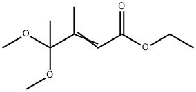 Ethyl (2E)-4,4-dimethoxy-3-methylpent-2-enoate Structure