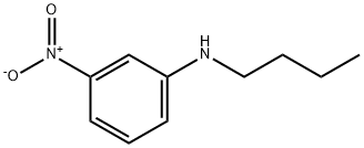 Benzenamine, N-butyl-3-nitro- Structure