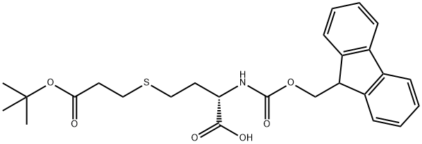 (2S)-4-{[3-(tert-butoxy)-3-oxopropyl]sulfanyl}-2-({[(9H-fluoren-9-yl)methoxy]carbonyl}amino)butanoic acid Structure