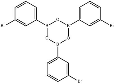 Boroxin, 2,4,6-tris(3-bromophenyl)- Structure