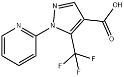 1H-Pyrazole-4-carboxylic acid, 1-(2-pyridinyl)-5-(trifluoromethyl)- Structure