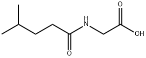 Glycine, N-(4-methyl-1-oxopentyl)- Structure