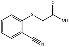 Acetic acid, 2-[(2-cyanophenyl)thio]- Structure