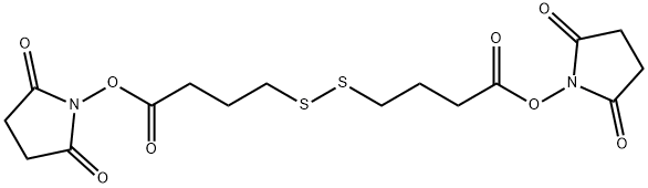 Bis(2,5-dioxopyrrolidin-1-yl) 4,4’-disulfanediyldibutanoate 구조식 이미지