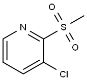 Pyridine, 3-chloro-2-(methylsulfonyl)- 구조식 이미지