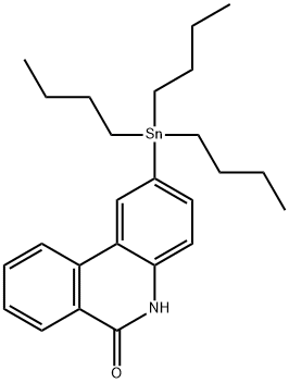 6(5H)-Phenanthridinone, 2-(tributylstannyl)- 구조식 이미지