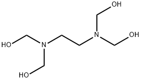 N,N,N',N'-tetrakis(hydroxymethyl)ethanediamine Structure