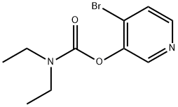 Carbamic acid, N,N-diethyl-, 4-bromo-3-pyridinyl ester 구조식 이미지