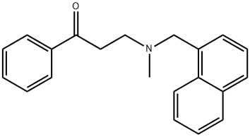 3-[Methyl(1-naphthalenylmethyl)amino]-1-phenyl-1-Propanone Structure