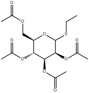 Ethyl 2,3,4,6-tetra-O-acetyl-1-thio-D-mannopyranoside (min. 85% α-anomer) Structure