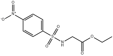 Ethyl 2-[(4-nitrobenzene)sulfonamido]acetate Structure