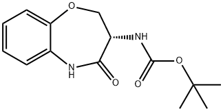 (S)-3-(tert-butoxycarbonylamino)-2,3-dihydro-1,5(5H)-benzoxazepin-4-one Structure
