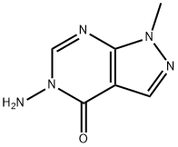 4H-Pyrazolo[3,4-d]pyrimidin-4-one, 5-amino-1,5-dihydro-1-methyl- Structure