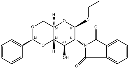 Ethyl 4,6-O-benzylidene-2-deoxy-2-phthalimido-1-thio-β-D-glucopyranoside Structure