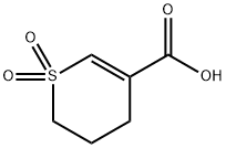 1,1-dioxo-3,4-dihydro-2H-1lambda6-thiopyran-5-carboxylic acid Structure