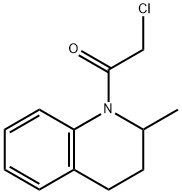 Ethanone, 2-chloro-1-(3,4-dihydro-2-methyl-1(2H)-quinolinyl)- Structure