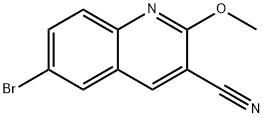 3-Quinolinecarbonitrile, 6-bromo-2-methoxy- Structure