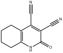 3,4-Quinolinedicarbonitrile, 1,2,5,6,7,8-hexahydro-2-oxo- Structure