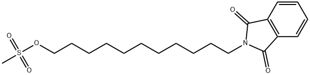 1H-Isoindole-1,3(2H)-dione, 2-[11-[(methylsulfonyl)oxy]undecyl]- Structure