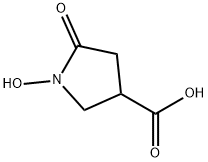 3-Pyrrolidinecarboxylic acid, 1-hydroxy-5-oxo- Structure