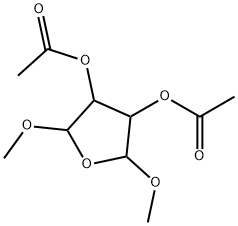 3,4-Furandiol, tetrahydro-2,5-dimethoxy-, 3,4-diacetate Structure