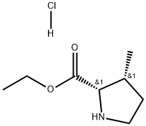 (2S,3R)-3-Methyl-pyrrolidine-2-carboxylic acid ethyl ester hydrochloride 구조식 이미지