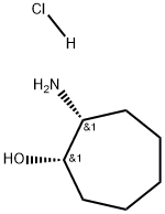 (1S,2R)-2-Amino-cycloheptanol hydrochloride Structure