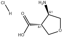 trans-4-Amino-tetrahydro-furan-3-carboxylic acid hydrochloride Structure