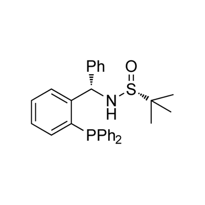 [S(R)]-N-[(S)-[2-(Diphenylphosphino)phenyl]phenylmethyl]-2-methyl-2-propanesulfinamide 구조식 이미지