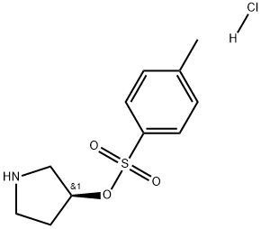 (S)-Toluene-4-sulfonic acid pyrrolidin-3-yl ester hydrochloride Structure