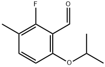 2-Fluoro-6-isopropoxy-3-methylbenzaldehyde Structure