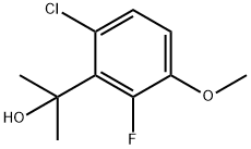 2-(6-Chloro-2-fluoro-3-methoxyphenyl)propan-2-ol Structure