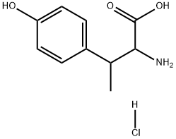 2-Amino-3-(4-hydroxy-phenyl)-butyric acid hydrochloride Structure