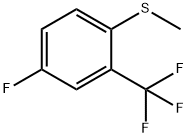 (4-Fluoro-2-(trifluoromethyl)phenyl)(methyl)sulfane Structure