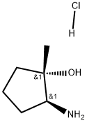 (1S, 2S)-2-Amino-1-methyl-cyclopentanol hydrochloride Structure