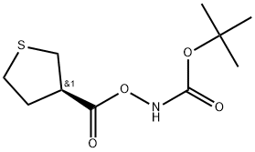 (R)-3-Boc-amino-tetrahydro-thiophene-3-carboxylic acid Structure