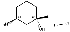 trans-3-Amino-1-methyl-cyclohexanol hydrochloride Structure