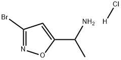 1-(3-Bromo-isoxazol-5-yl)-ethylamine hydrochloride Structure