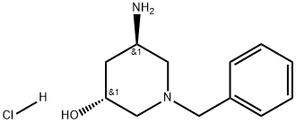 (3R,5R)-5-Amino-1-benzyl-piperidin-3-ol hydrochloride Structure