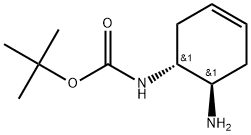 (1R,6R)-(6-Amino-cyclohex-3-enyl)-carbamic acid tert-butyl ester Structure