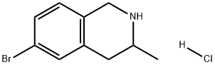 6-Bromo-3-methyl-1,2,3,4-tetrahydro-isoquinoline hydrochloride Structure