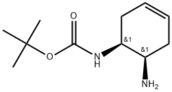 cis-(6-Amino-cyclohex-3-enyl)-carbamic acid tert-butyl ester Structure