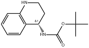 (S)-(1,2,3,4-Tetrahydro-quinolin-4-yl)-carbamic acid tert-butyl ester Structure